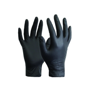 Glove Nitrile Black Large Powder Free - Premium
